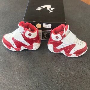 Kids Red and White Sneakers